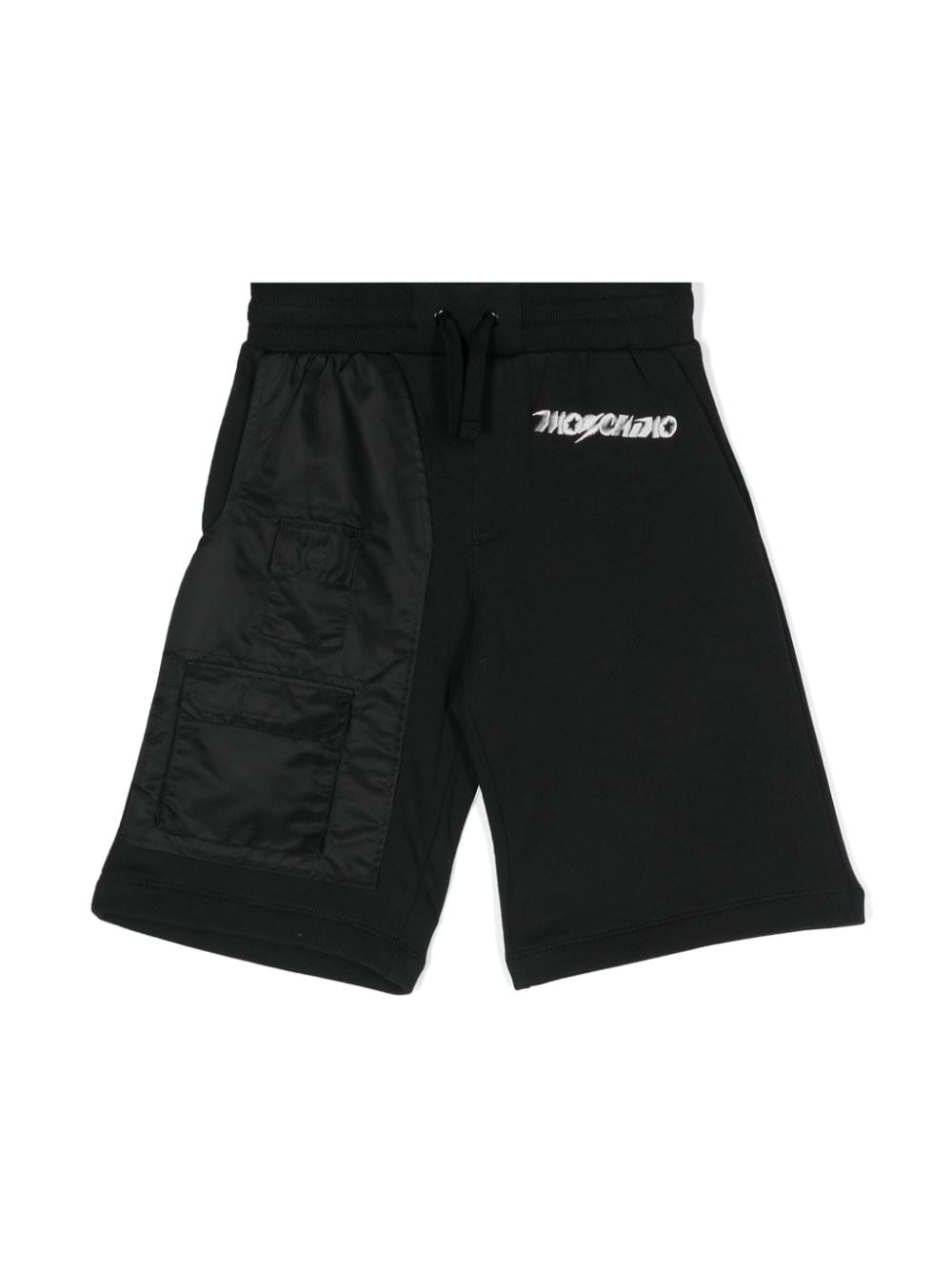 Moschino Kids Joggingshorts mit Logo-Stickerei - Schwarz von Moschino Kids