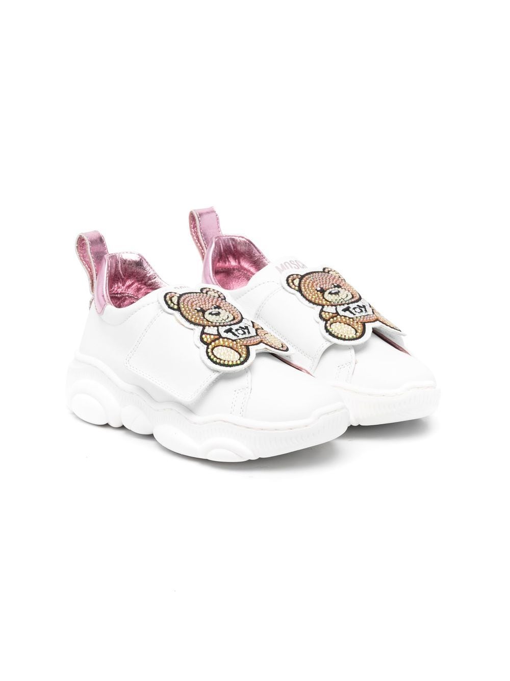 Moschino Kids Klassische Sneakers - Weiß von Moschino Kids