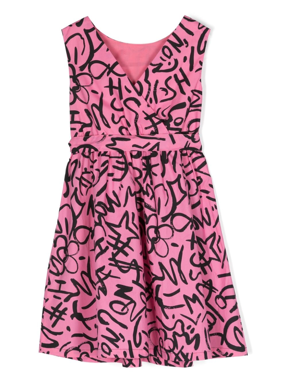 Moschino Kids Kleid mit Graffiti-Print - Rosa von Moschino Kids