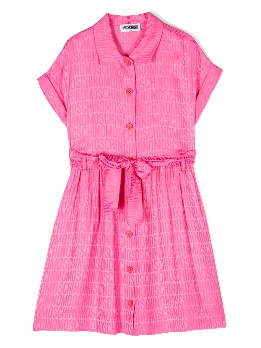 Moschino Kids Kleid mit Gürtel - Rosa von Moschino Kids