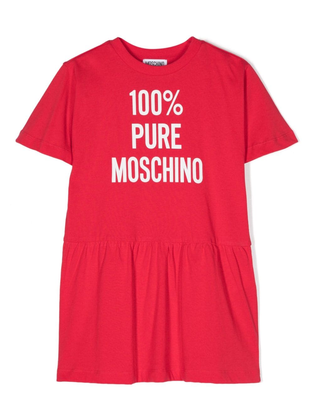 Moschino Kids Kleid mit Logo-Print - Rot von Moschino Kids