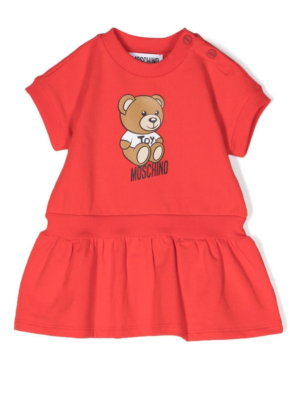 Moschino Kids Kleid mit Teddy - Rot von Moschino Kids