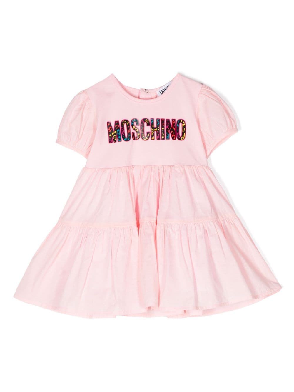 Moschino Kids Kleid mit gestuftem Rock - Rosa von Moschino Kids