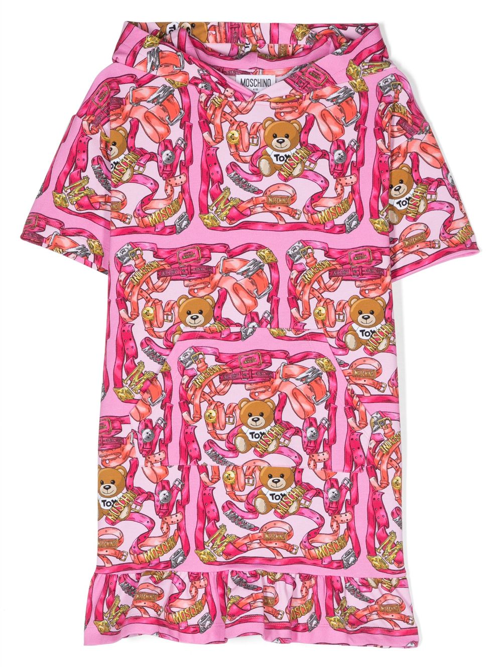 Moschino Kids Kleid mit grafischem Print - Rosa von Moschino Kids