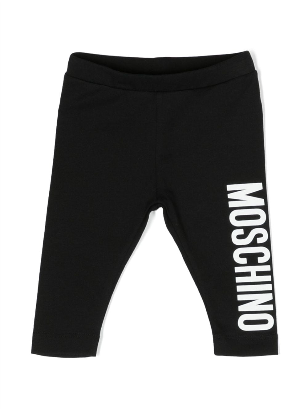 Moschino Kids Leggings mit Logo-Print - Schwarz von Moschino Kids