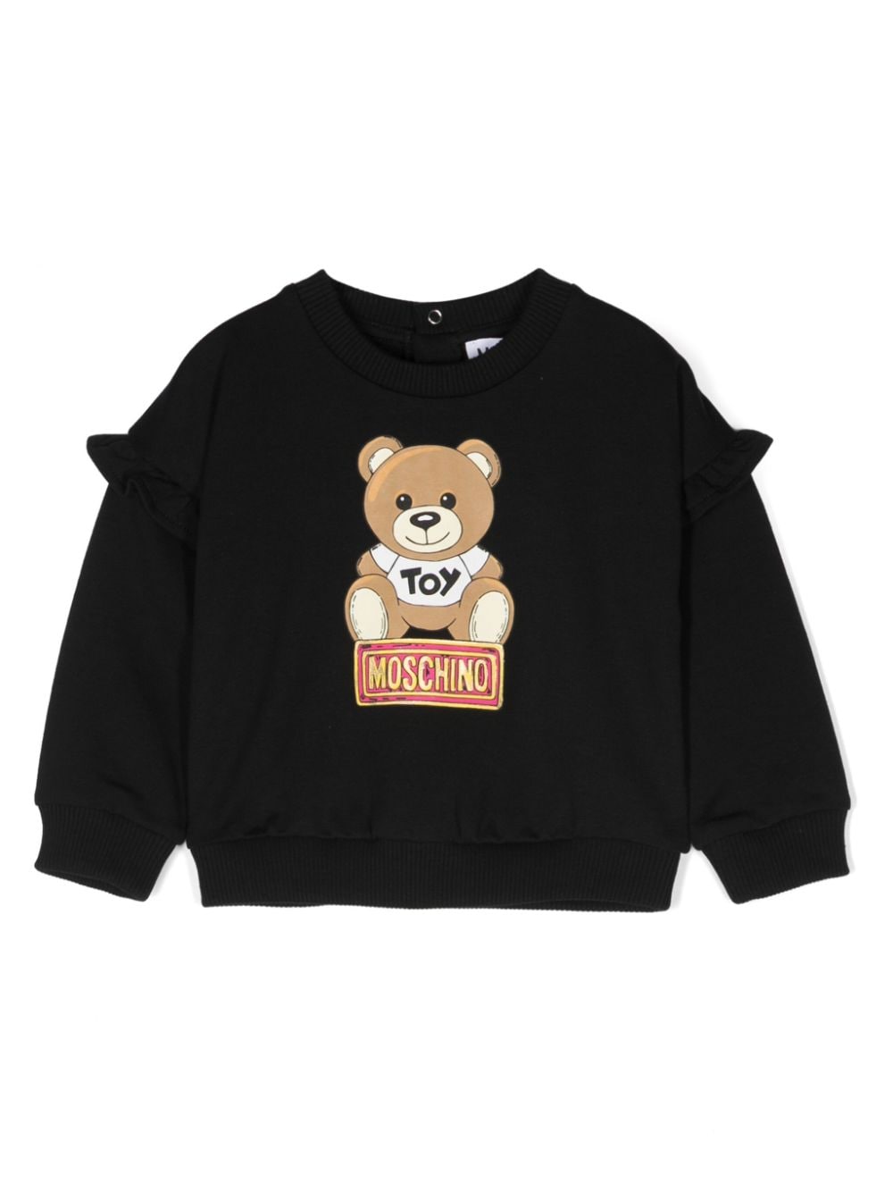 Moschino Kids Sweatshirt mit Leo Teddy-Print - Schwarz von Moschino Kids