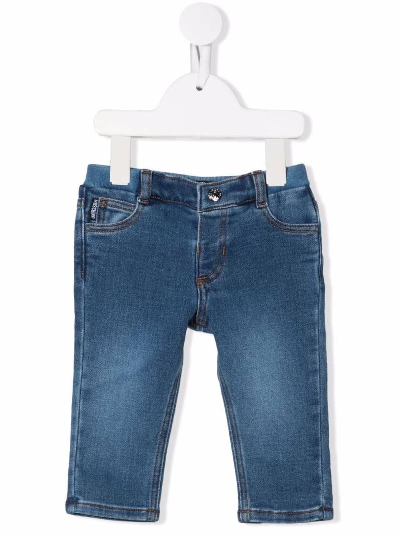 Moschino Kids Jeans mit Minion-Teddy - Blau von Moschino Kids