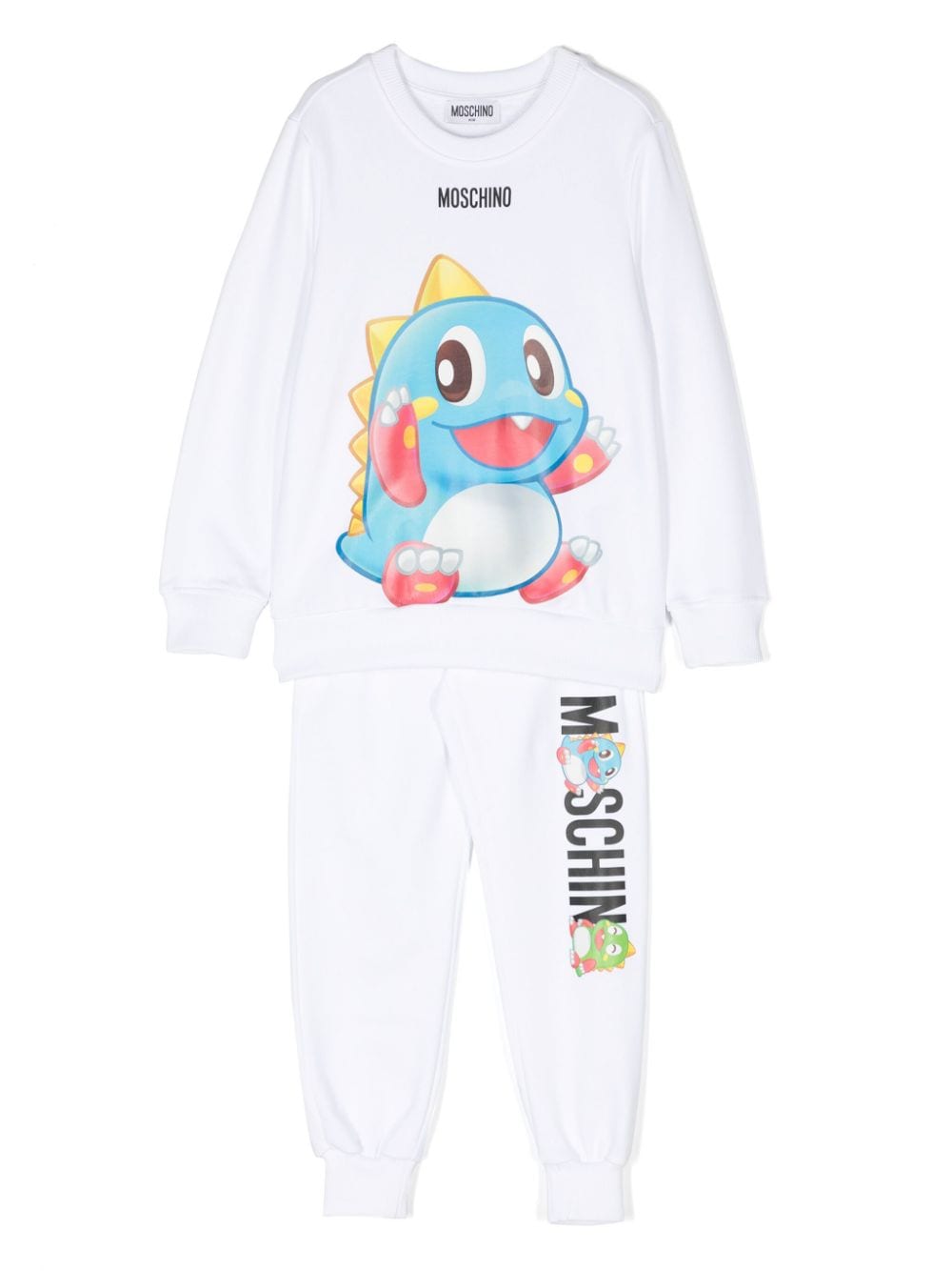 Moschino Kids Puzzle Bobble Jogginganzug - Weiß von Moschino Kids