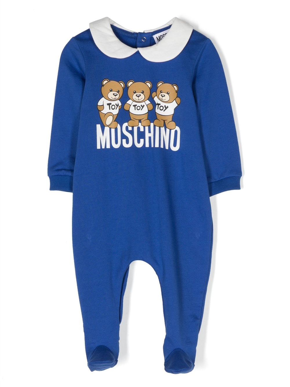 Moschino Kids Pyjama mit Teddy-Motiv - Blau von Moschino Kids