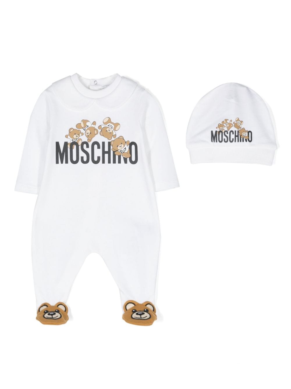 Moschino Kids Pyjama mit Teddy-Motiv - Weiß von Moschino Kids