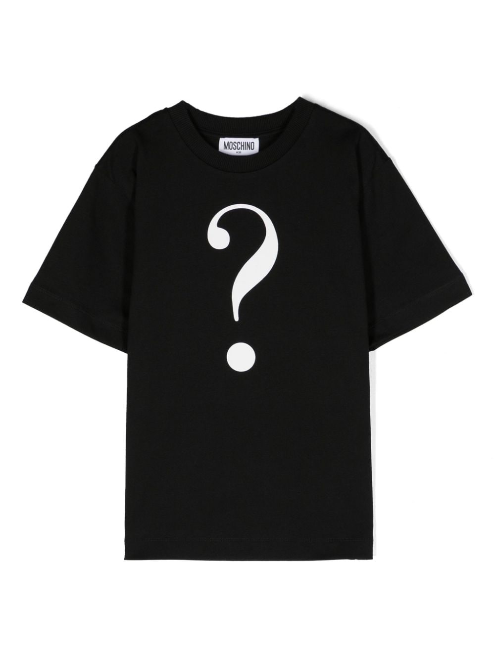 Moschino Kids Question Mark T-Shirt - Schwarz von Moschino Kids