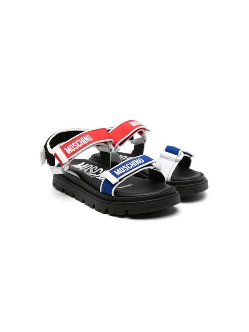 Moschino Kids Sandalen mit Klettverschluss - Schwarz von Moschino Kids