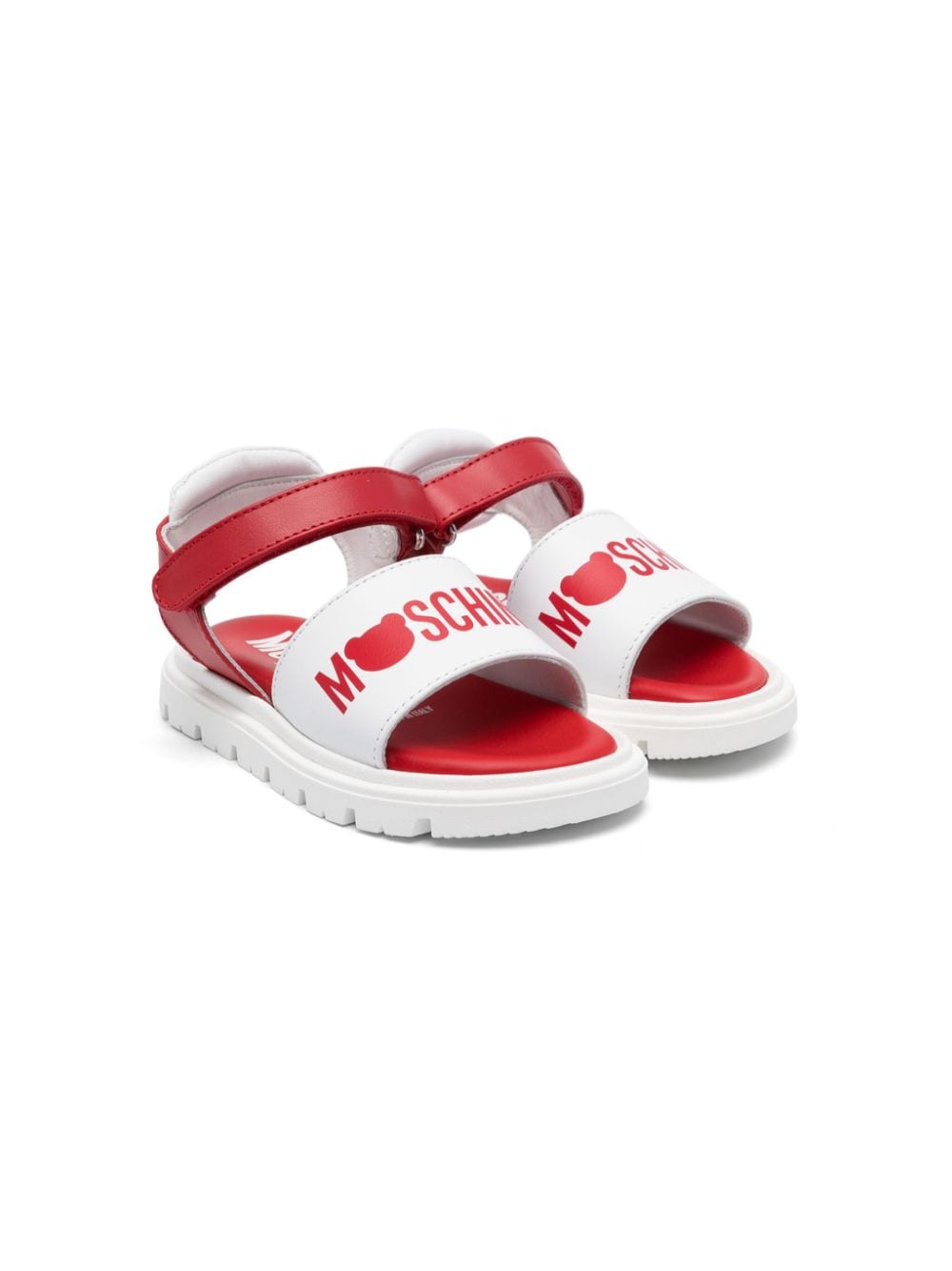 Moschino Kids Sandalen mit Logo-Print - Weiß von Moschino Kids