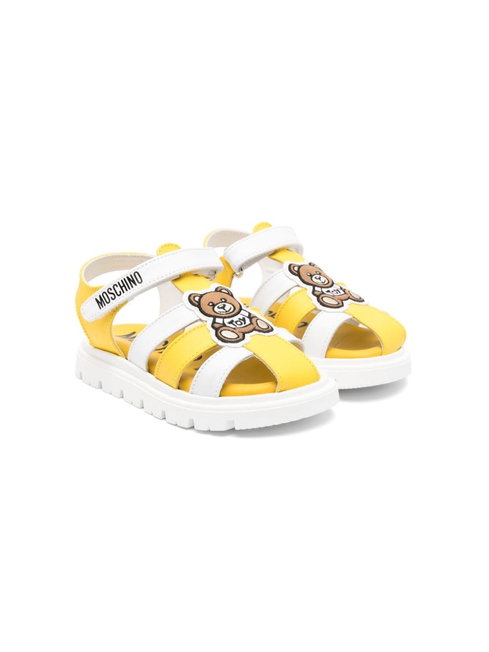 Moschino Kids Sandalen mit Teddybär-Motiv - Weiß von Moschino Kids