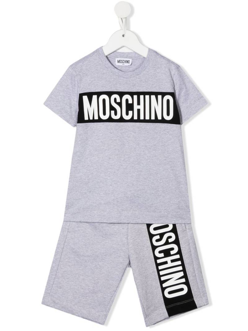 Moschino Kids Set aus T-Shirt und Shorts - Grau von Moschino Kids
