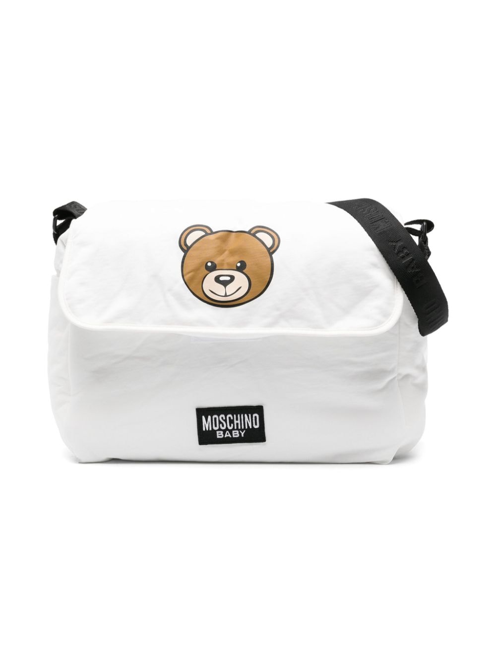 Moschino Kids Set aus Wickeltasche und -matte mit Teddy-Print - Weiß von Moschino Kids