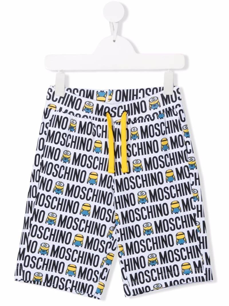 Moschino Kids Shorts mit Minions-Print - Weiß von Moschino Kids