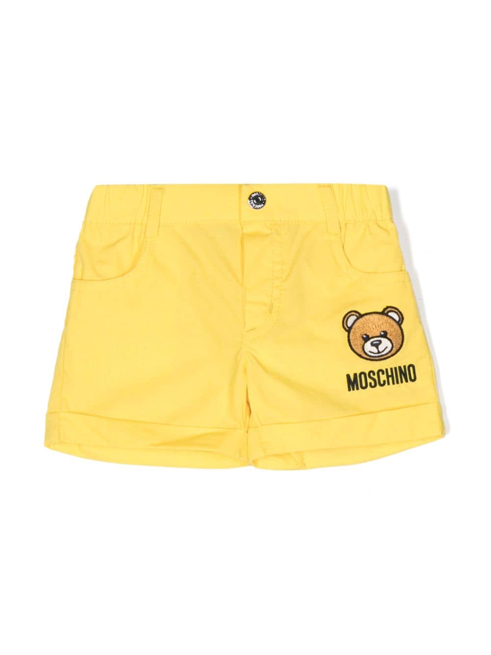 Moschino Kids Shorts mit Teddy-Patch - Gelb von Moschino Kids