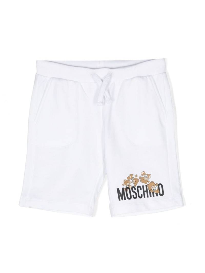 Moschino Kids Shorts mit Teddy-Print - Weiß von Moschino Kids