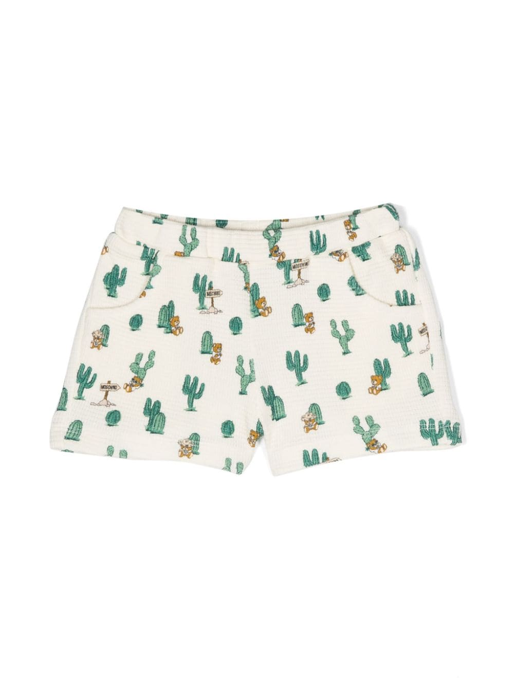 Moschino Kids Shorts mit grafischem Print - Nude von Moschino Kids