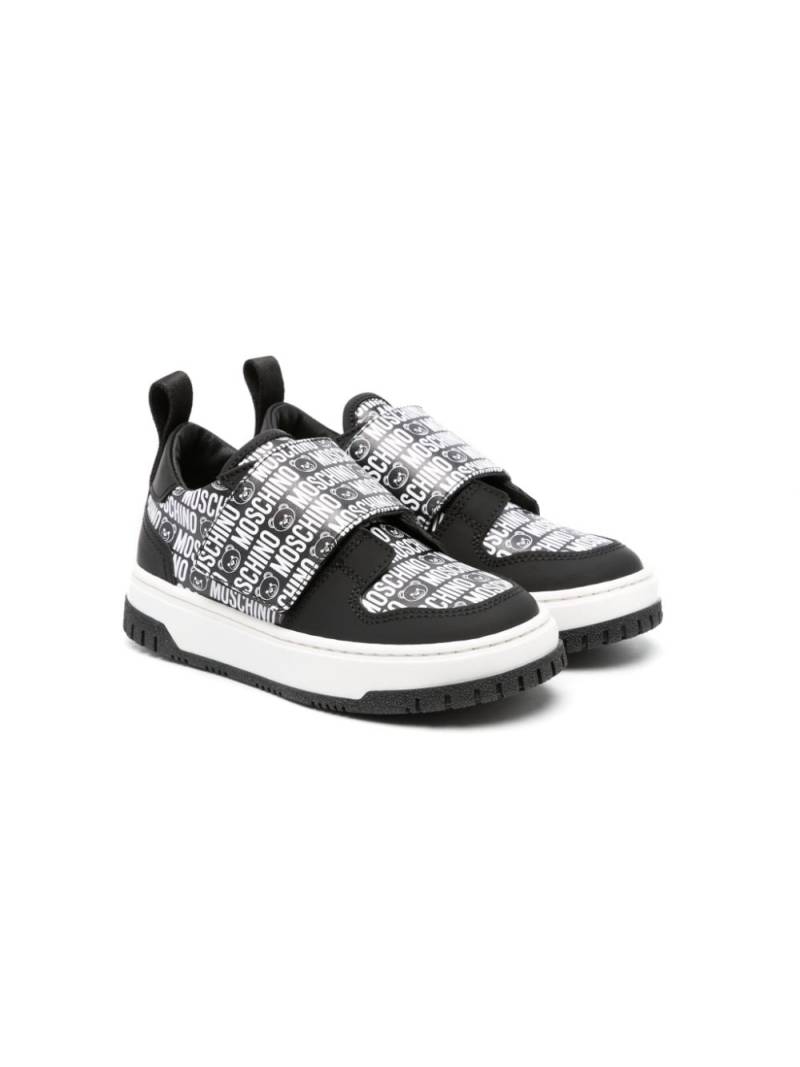 Moschino Kids Sneakers mit Klettverschluss - Schwarz von Moschino Kids