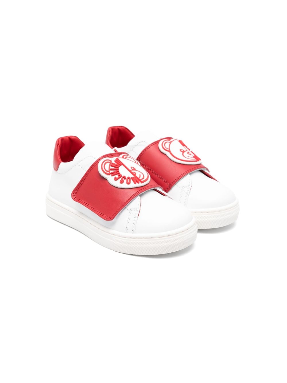 Moschino Kids Sneakers mit Leo Teddy-Applikation - Weiß von Moschino Kids