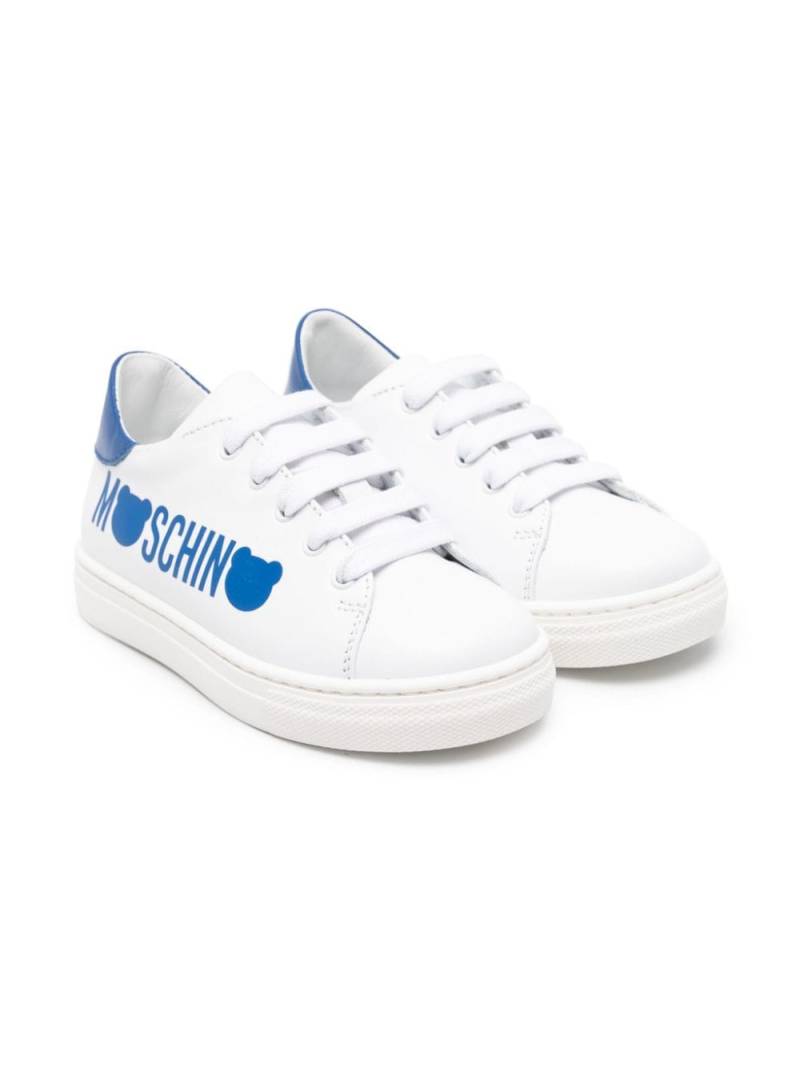 Moschino Kids Sneakers mit Logo-Print - Weiß von Moschino Kids