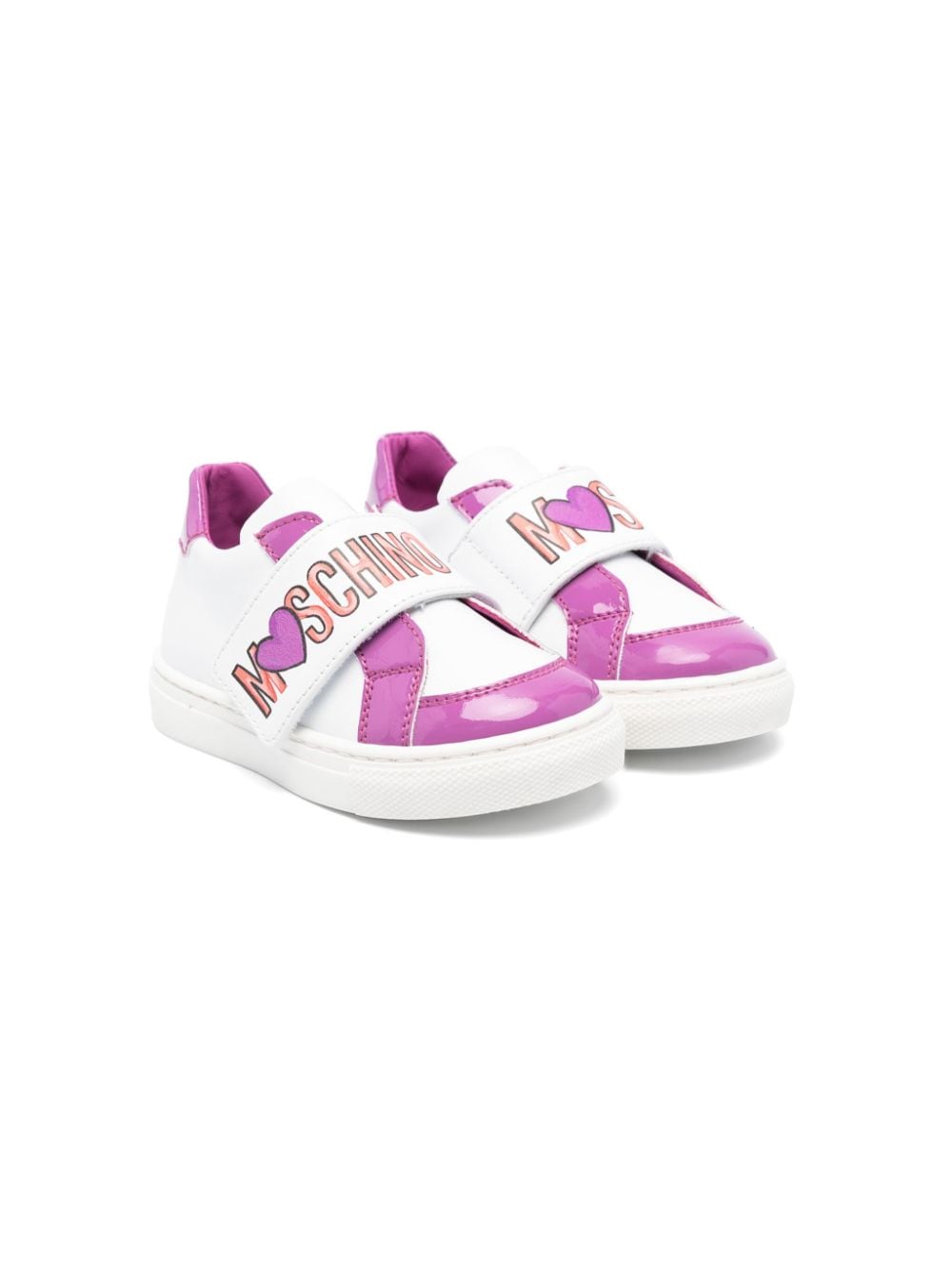 Moschino Kids Sneakers mit Logo-Print - Weiß von Moschino Kids