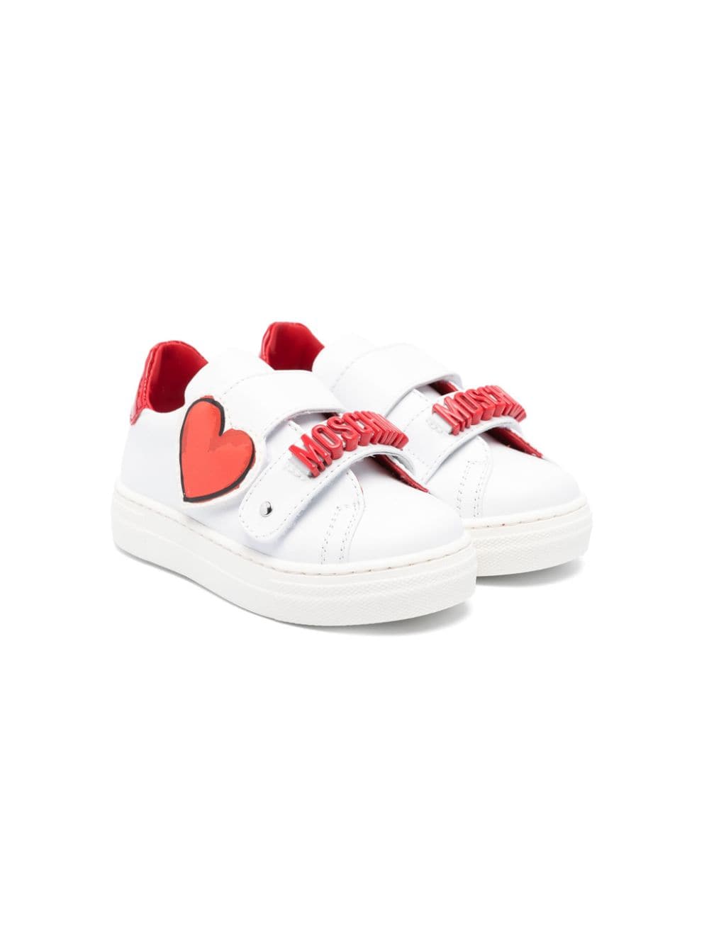 Moschino Kids Sneakers mit Logo - Weiß von Moschino Kids