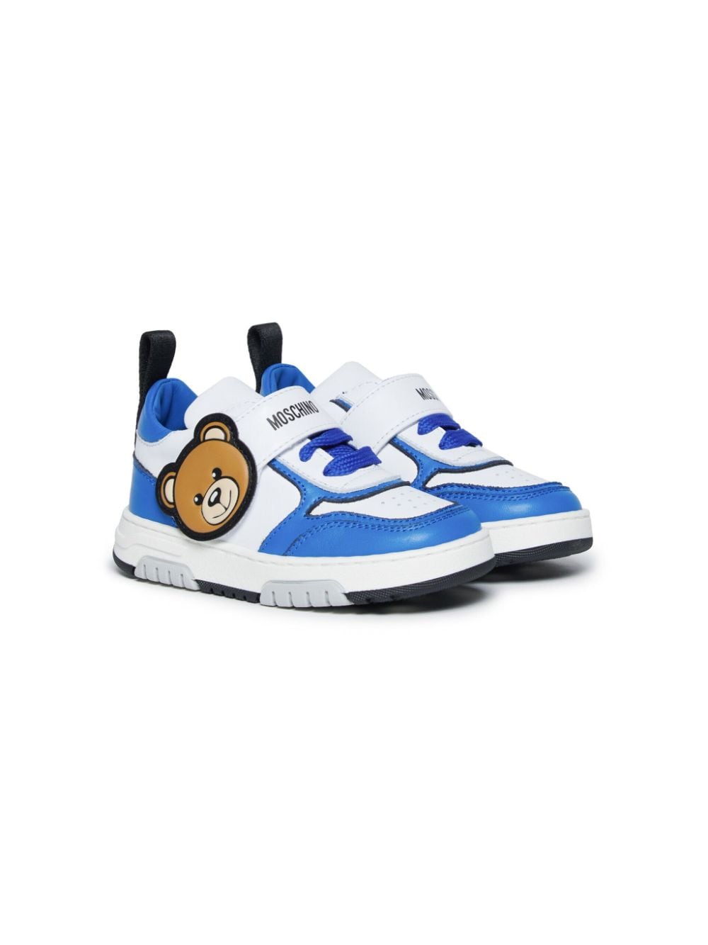 Moschino Kids Sneakers mit Teddy-Patch - Blau von Moschino Kids