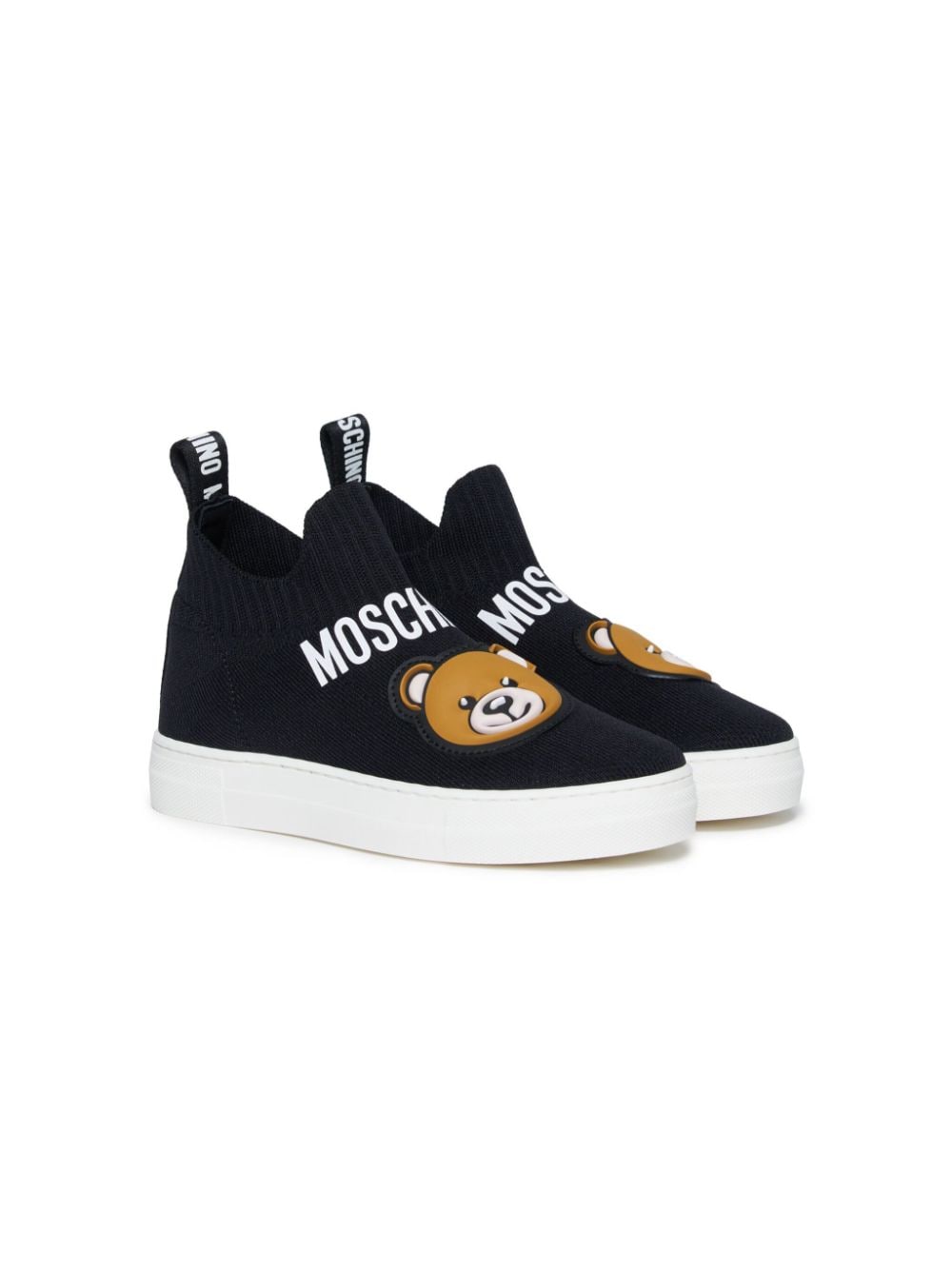 Moschino Kids Sneakers mit Teddy-Patch - Schwarz von Moschino Kids