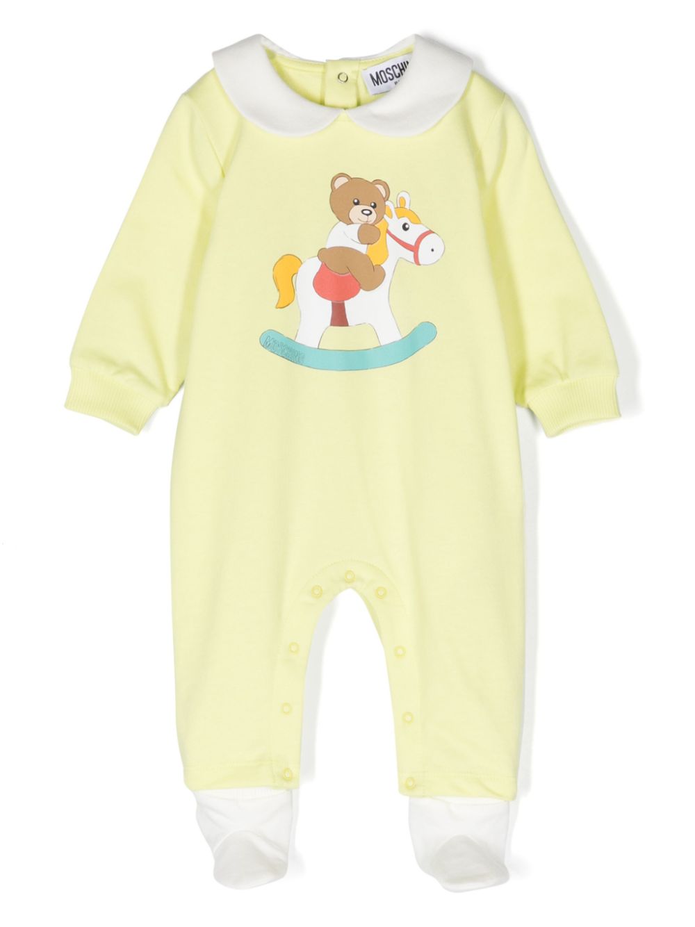 Moschino Kids Strampler mit Teddy-Print - Grün von Moschino Kids