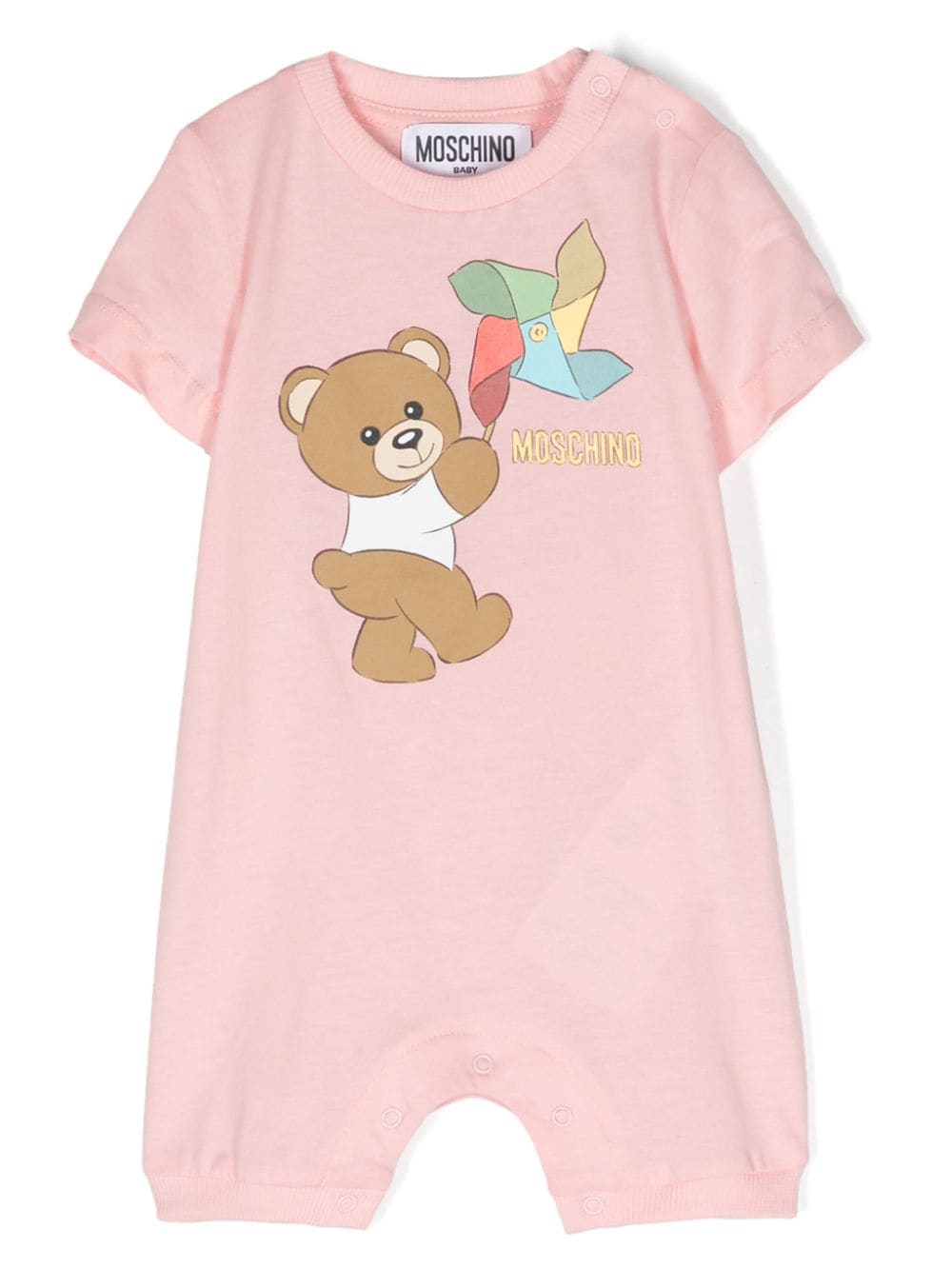 Moschino Kids Strampler mit Teddy - Rosa von Moschino Kids