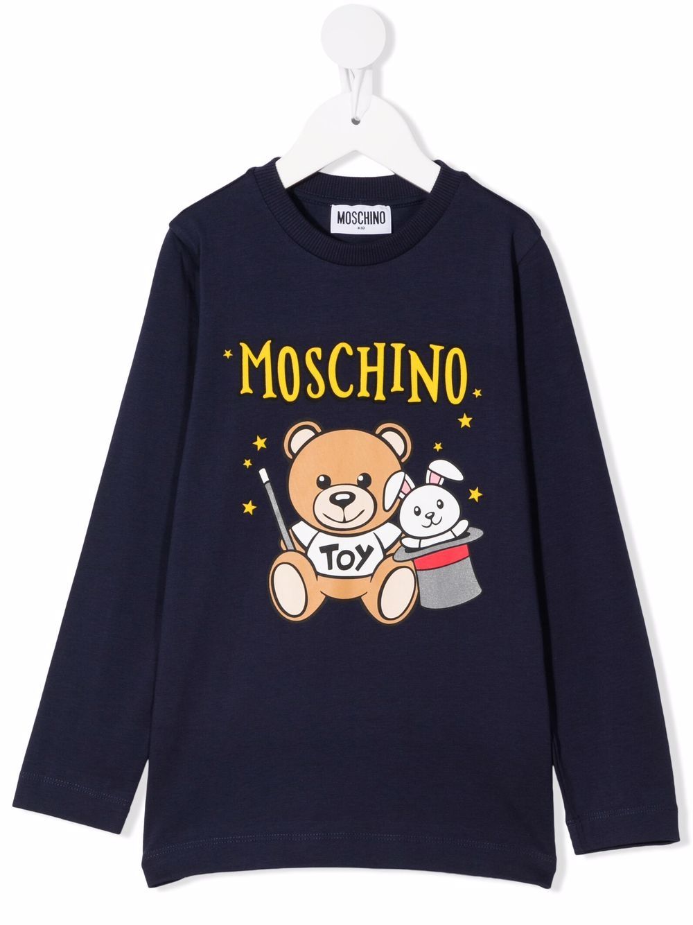 Moschino Kids Sweatshirt mit Teddy - Blau von Moschino Kids