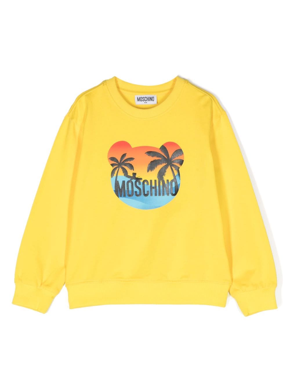 Moschino Kids Sweatshirt mit Teddy - Gelb von Moschino Kids