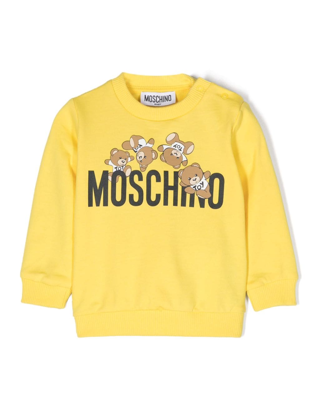 Moschino Kids Sweatshirt mit Teddy-Print - Gelb von Moschino Kids