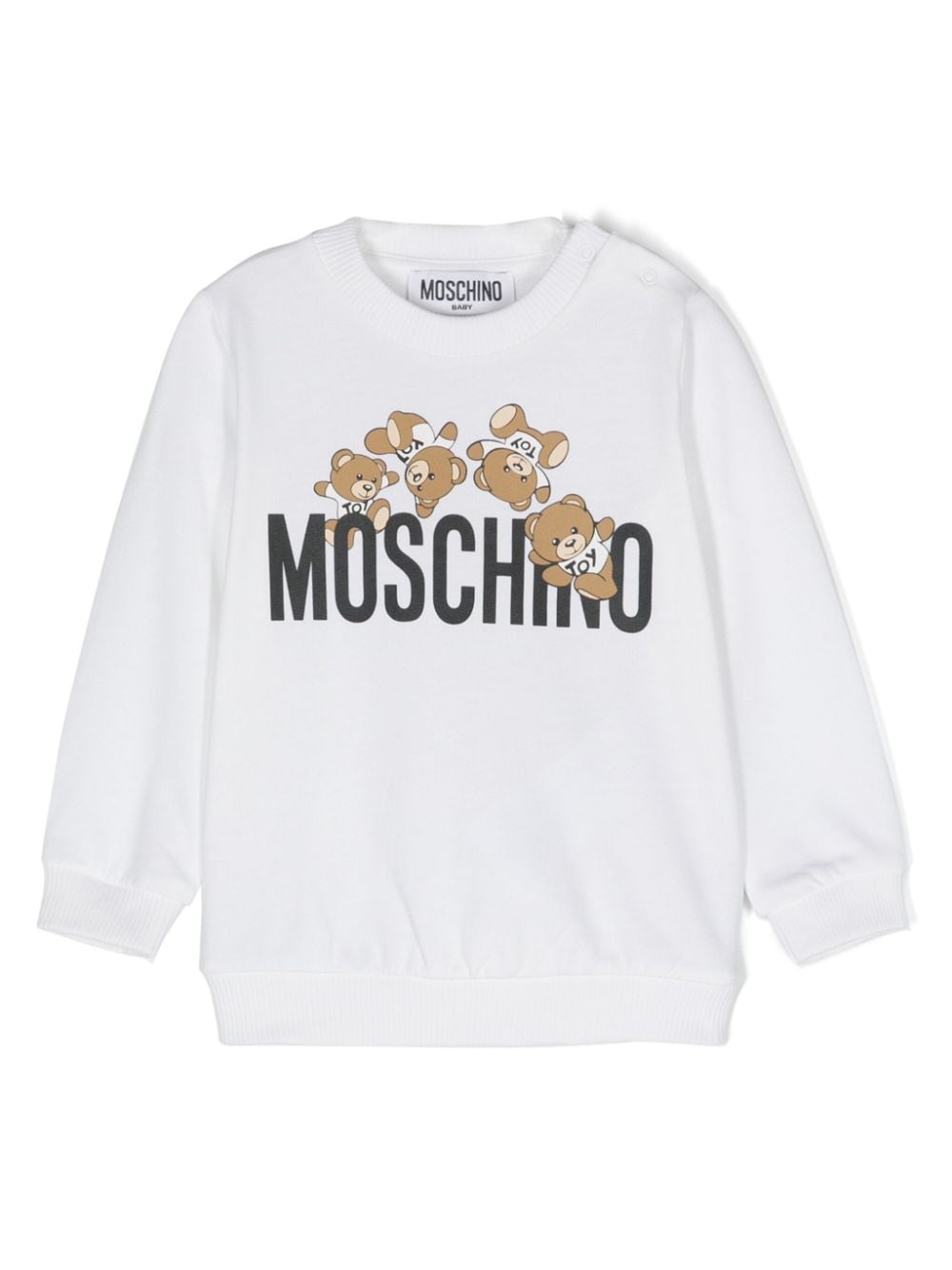 Moschino Kids Sweatshirt mit Teddy-Print - Weiß von Moschino Kids