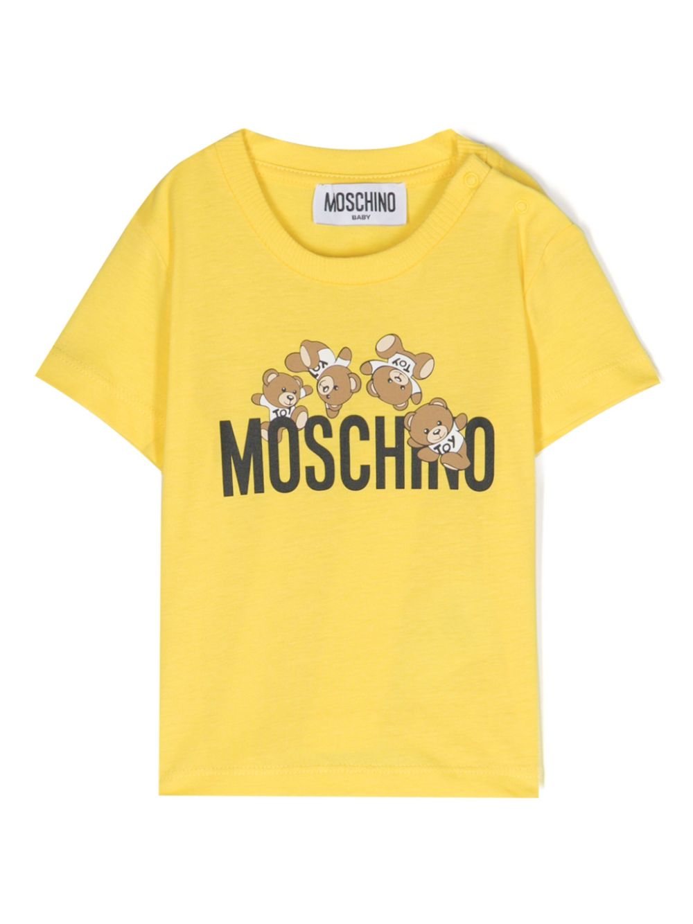 Moschino Kids T-Shirt mit Logo-Print - Gelb von Moschino Kids