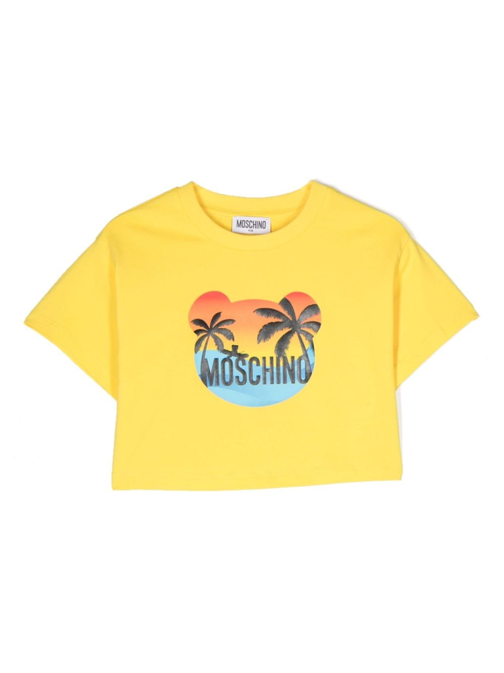 Moschino Kids T-Shirt mit Logo-Print - Gelb von Moschino Kids