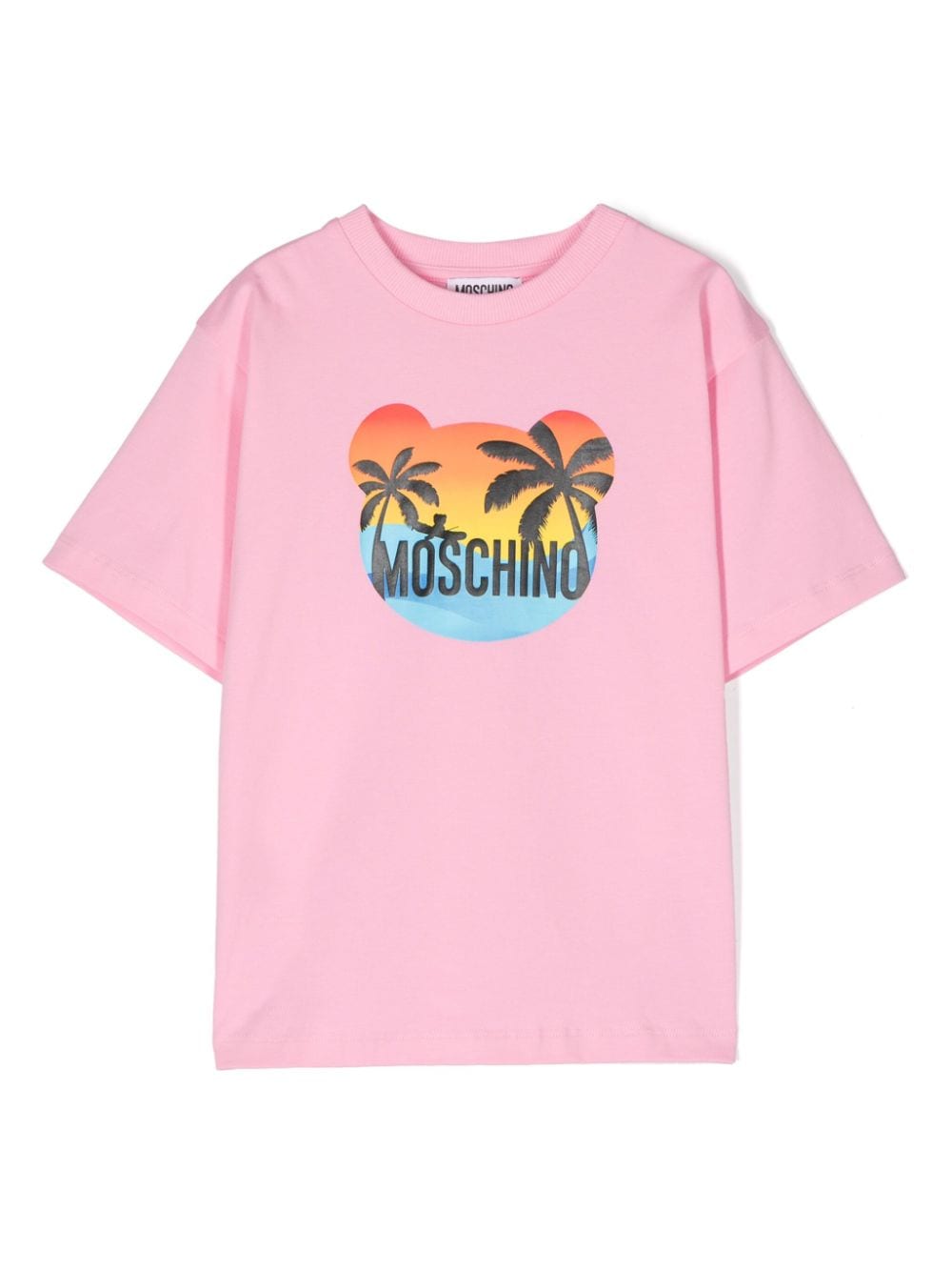 Moschino Kids T-Shirt mit Logo-Print - Rosa von Moschino Kids