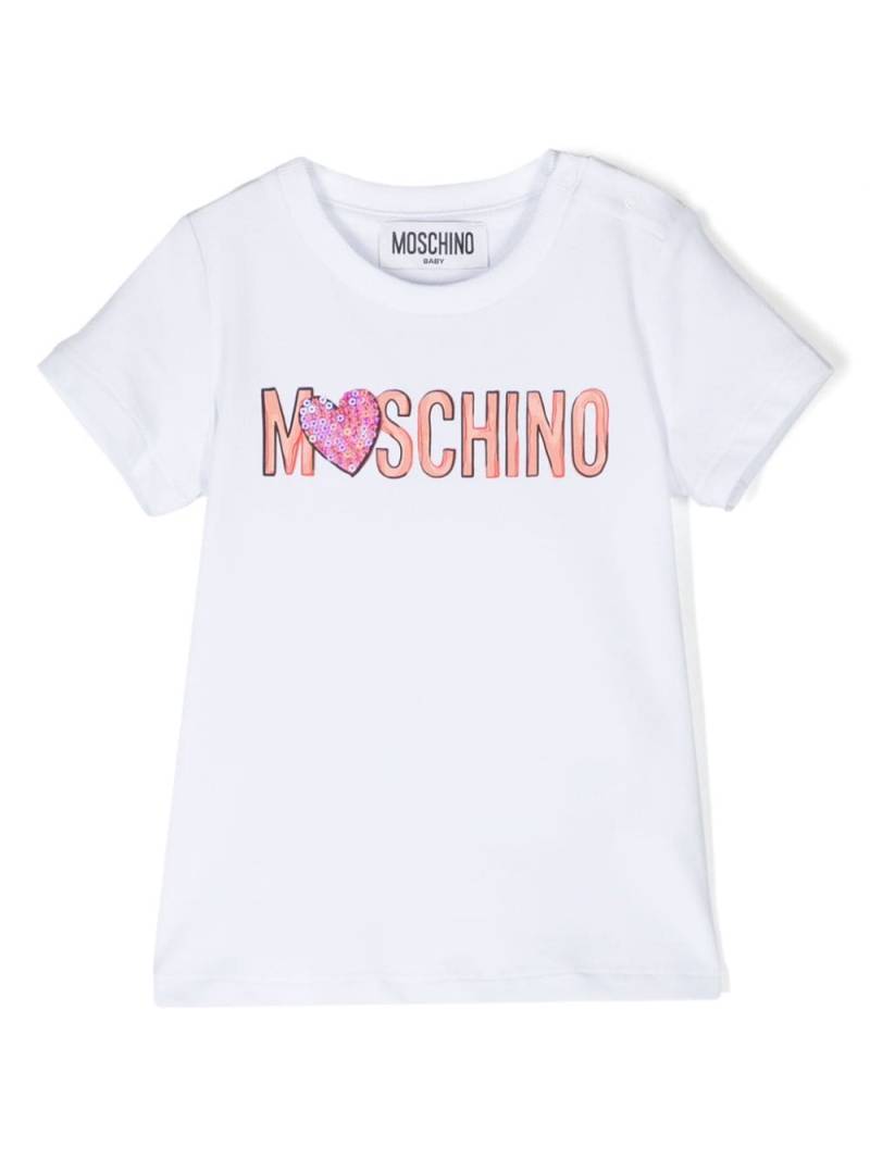 Moschino Kids T-Shirt mit Logo-Print - Weiß von Moschino Kids