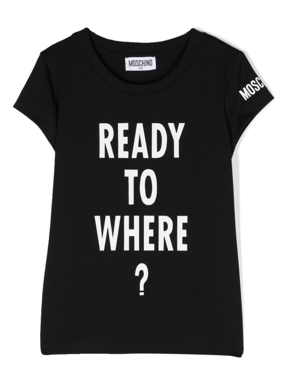 Moschino Kids T-Shirt mit Slogan-Print - Schwarz von Moschino Kids