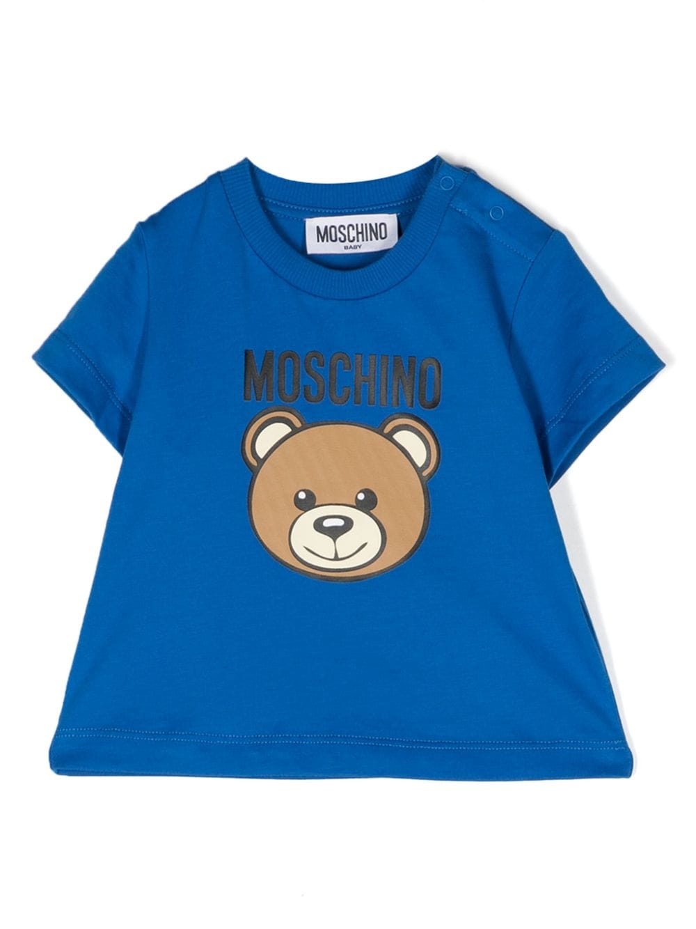 Moschino Kids T-Shirt mit Teddy - Blau von Moschino Kids