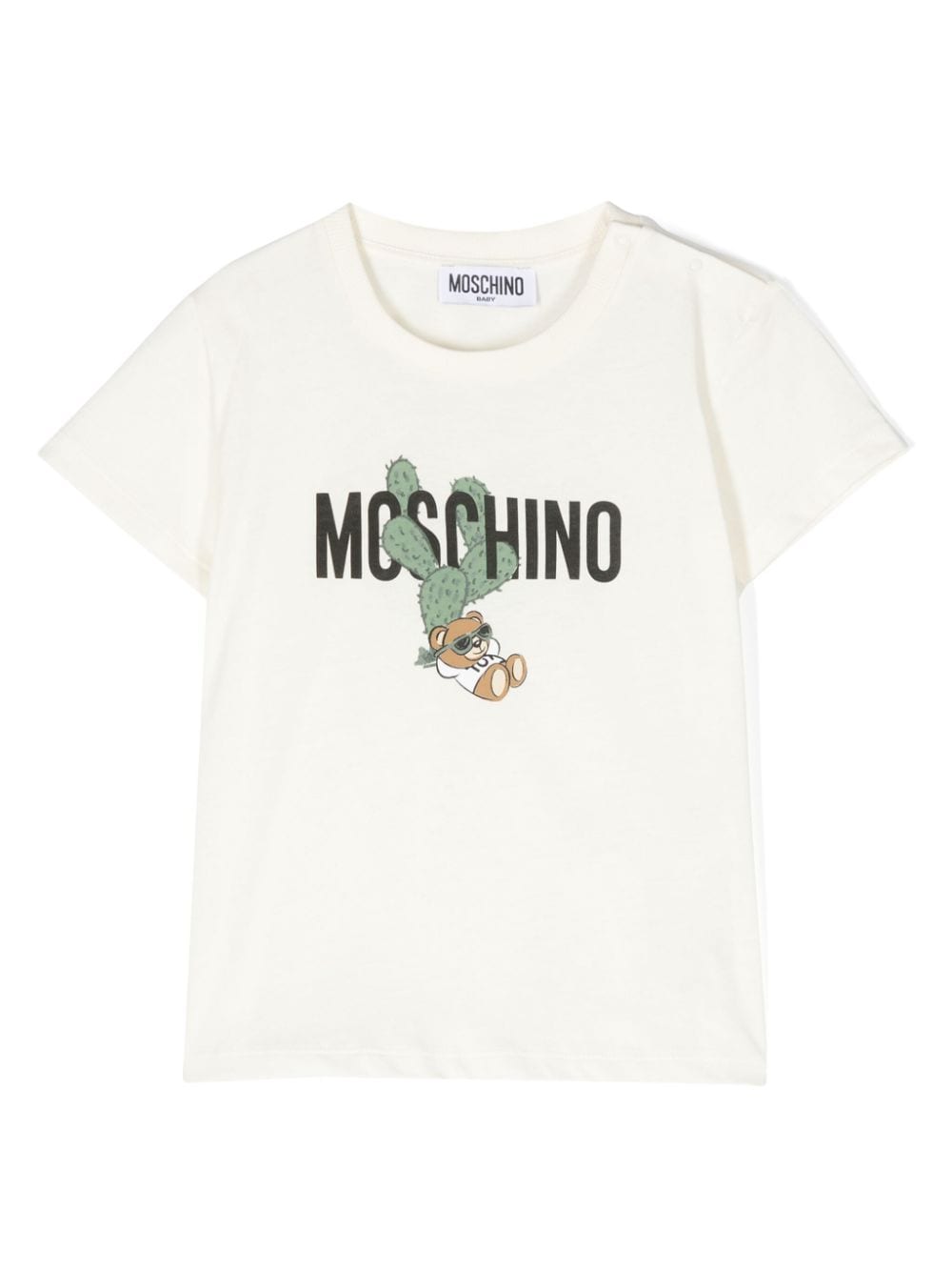 Moschino Kids T-Shirt mit Teddy - Nude von Moschino Kids