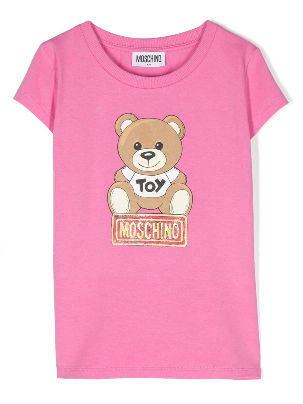 Moschino Kids T-Shirt mit Teddy-Print - Rosa von Moschino Kids