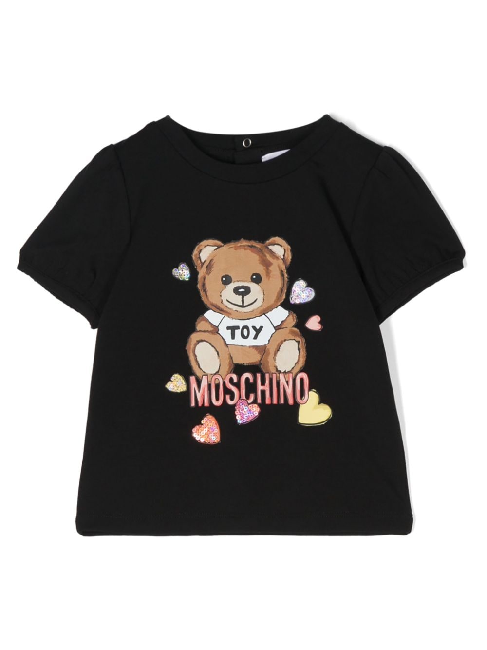 Moschino Kids T-Shirt mit Teddy-Print - Schwarz von Moschino Kids