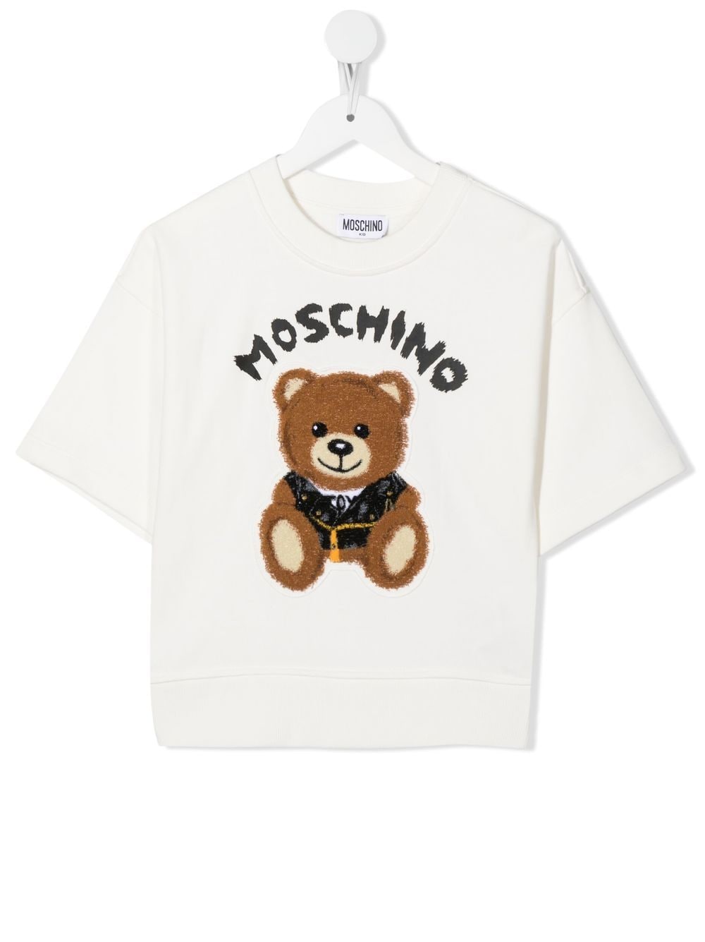 Moschino Kids T-Shirt mit Teddy - Weiß von Moschino Kids