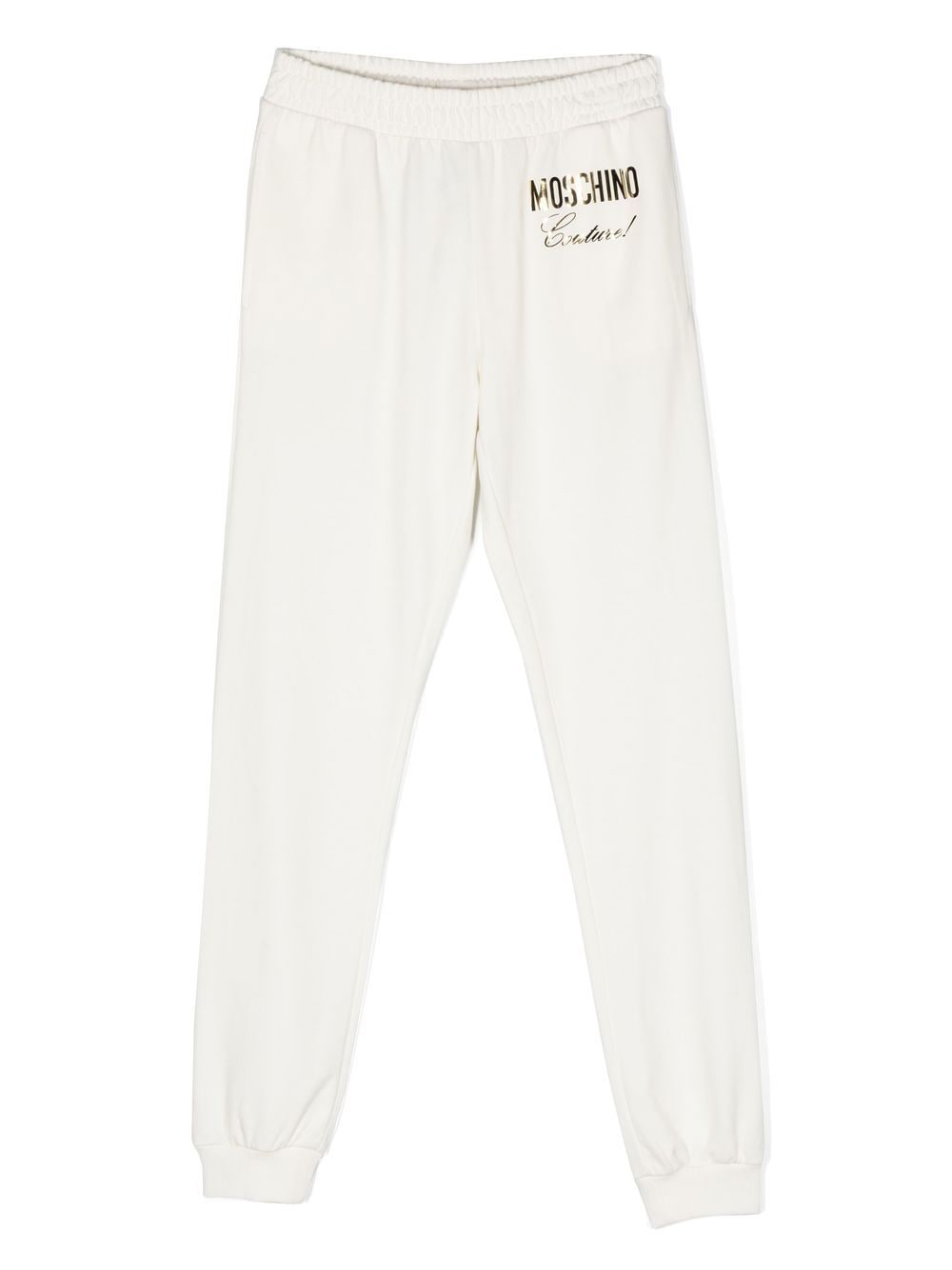 Moschino Kids TEEN Jogginghose mit Logo-Print - Weiß von Moschino Kids