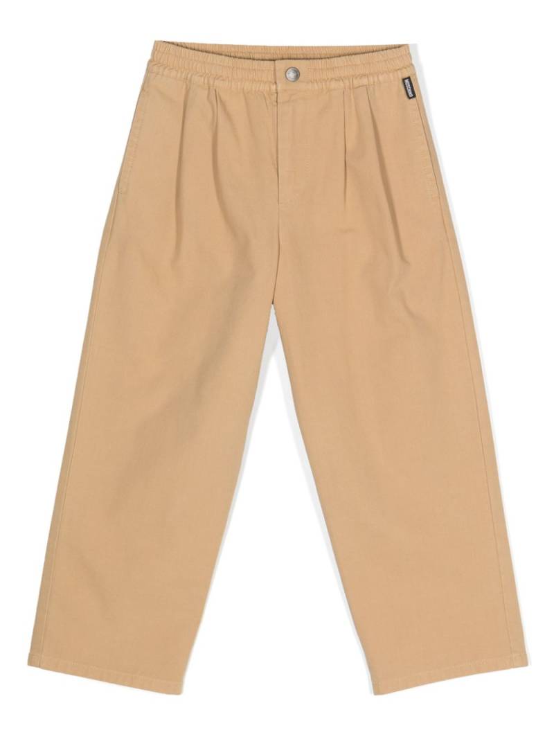 Moschino Kids Tapered-Hose mit Bundfalten - Braun von Moschino Kids