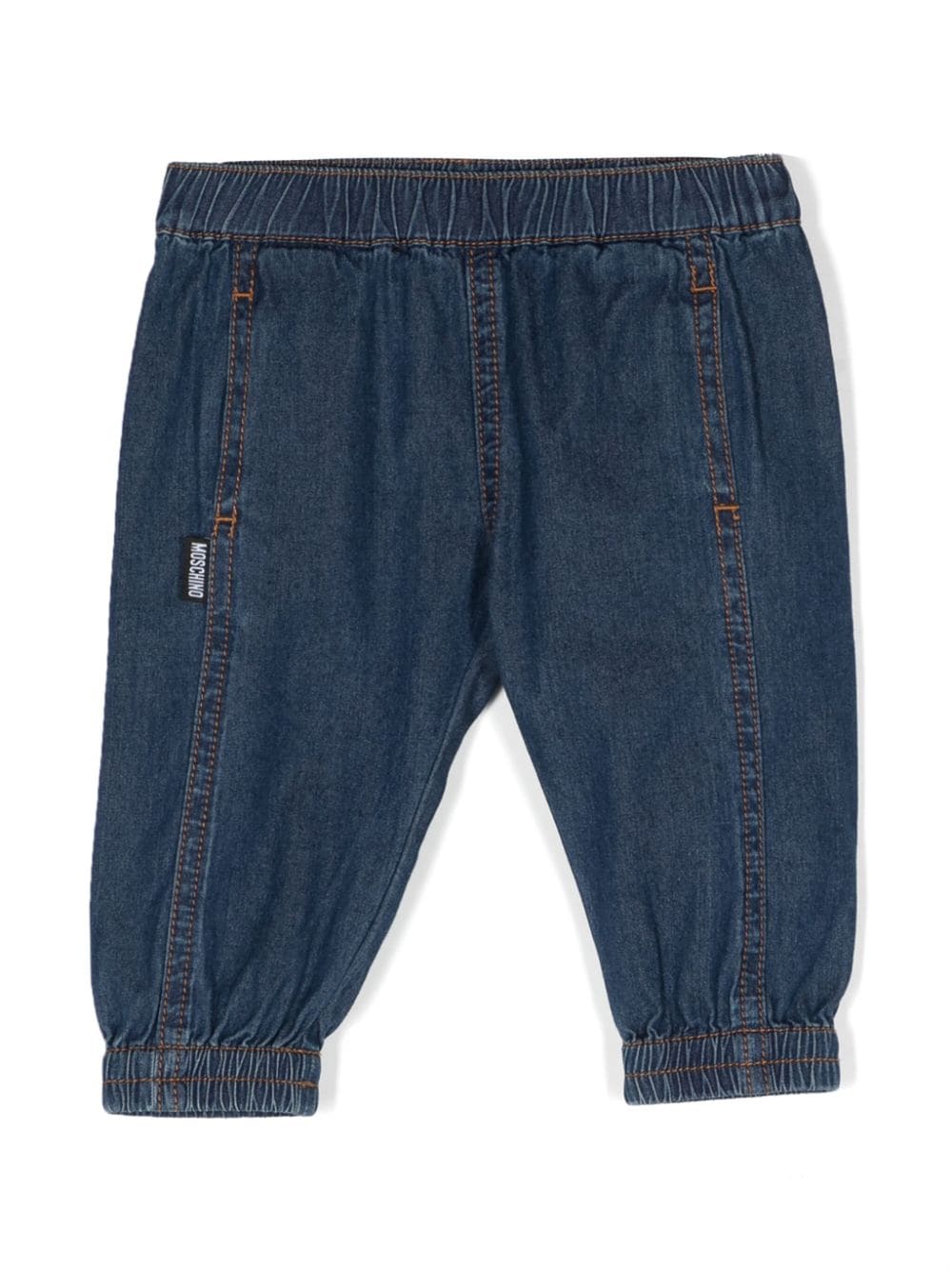 Moschino Kids Tapered-Jeans mit Nahtdetail - Blau von Moschino Kids